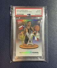 Victor Wembanyama 2023 Topps NOW #VW4 REFRACTOR- PSA 10 GEM-MINT