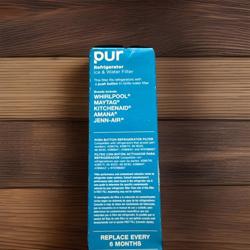 PUR Refrigerator Ice & Water Filter Cartridge Push Button In-Grille Filter New - Picture 3 of 3