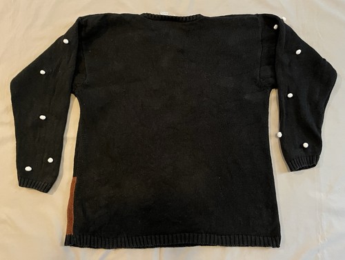 Vintage Halloween Sweater Jason Maxwell Pumpkin Jack O Lantern L - Picture 2 of 17