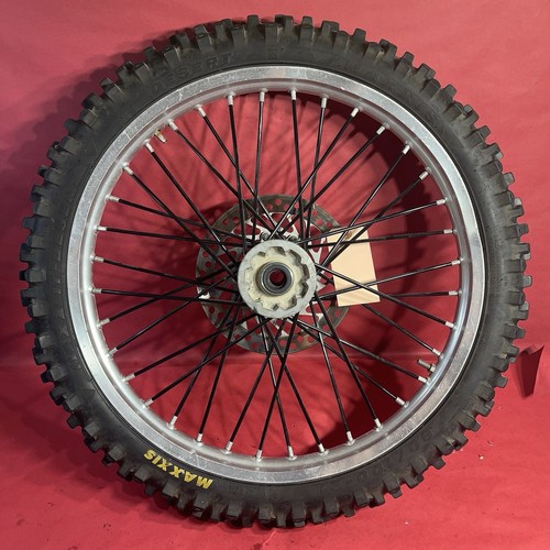 2002 02-07 HONDA CR125R OEM FRONT WHEEL RIM HUB TIRE - Picture 9 of 14