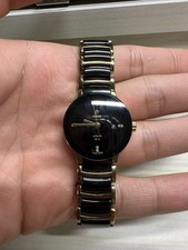 RADO Centrix Auto Watch Black Gold Dial 38mm 18cm Swiss Made Diamond Date