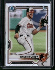 2021 Bowman Draft #BDC-50 Connor Norby Chrome Refractor