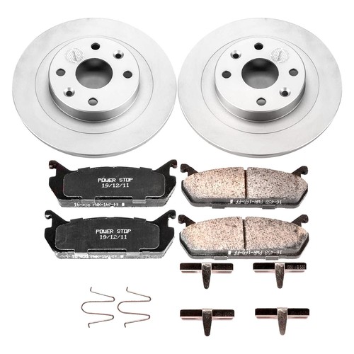 PowerStop CRK770 Brake Kit For Mazda Protege 1990-1994 Rear - Picture 1 of 7