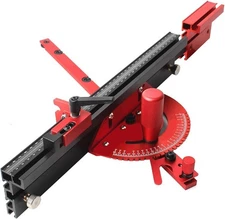 Precision Miter Gauge for Maximum Stock and a Repetitive Cut Flip Stop