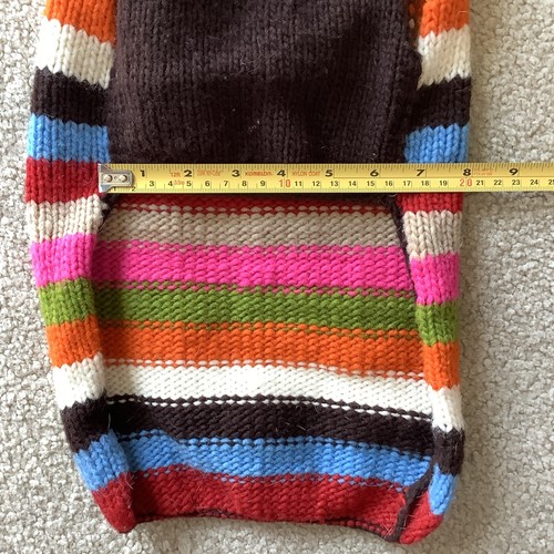 Chilly Dog Monkey Sweater Wool Small Medium Stripe Holiday Christmas - Picture 4 of 9