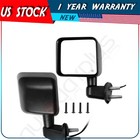 ?Side Mirrors Pairs Black For 2007-2017 Jeep Wrangler Manually Power Heated