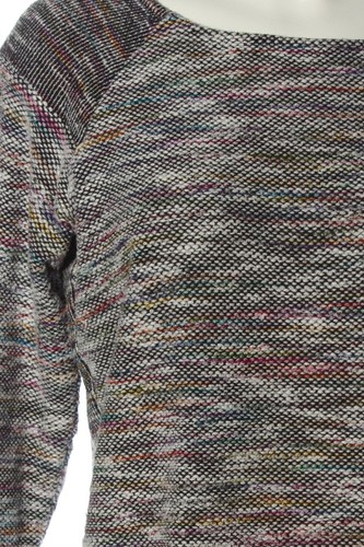 VOLCOM Rundhalspullover Damen Pullover Gr. DE 40 weiß-schwarz-pink Casual-Look - Bild 3 von 6