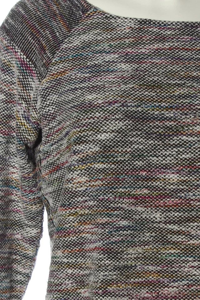 VOLCOM Rundhalspullover Damen Pullover Gr. DE 40 weiß-schwarz-pink Casual-Look - Bild 3 von 4