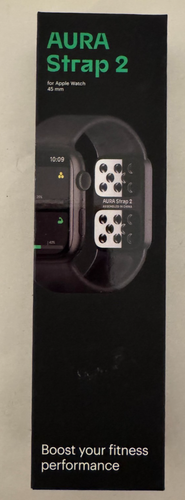 Pasek AURA 2 do Apple Watch - Węgiel czarny 42/44/45MM - OTWARTE PUDEŁKO - NOWY