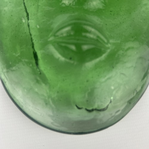 Vintage 1980s Art Glass Face Sculpture Gabriel & Rodolfo Lio Jaramillo Green - Picture 6 of 17