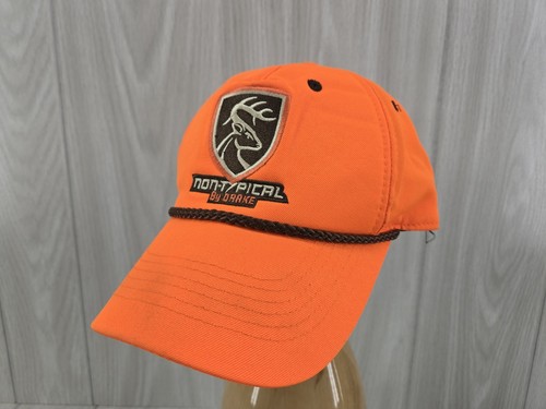 YOUTH Drake Waterfowl Non-Typical Five-Panel Hook & Loop Adj Blaze Orange Hat - Picture 3 of 11
