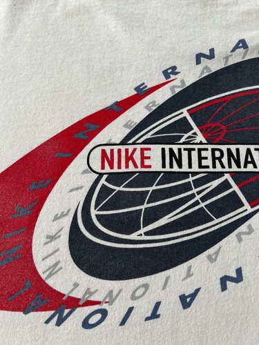 Camiseta Nike International Blanca Vintage Años 90 Talla M - Imagen 20 de 24