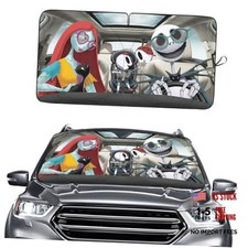 Windshield Sun Shade for Car SUV Truck For SUV/Truck 64x32 in Horror Family