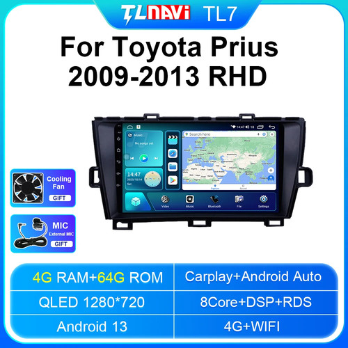 QLED 2000*1200 For Toyota Prius 30 2009 2010 2011 2012 2013 Multimedia Stereo - Picture 36 of 40