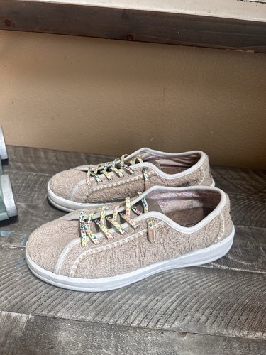 Hey Dude Karina Schuhe Sneaker Damengröße 10 nussbeige hellbraun Slipper Freizeit