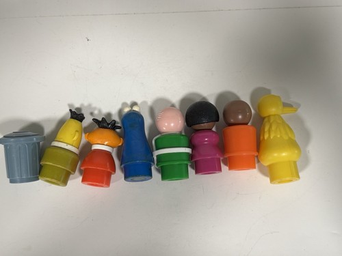 Vintage Fisher Price Sesame Street Characters All 8 Plus Extras - Picture 8 of 9