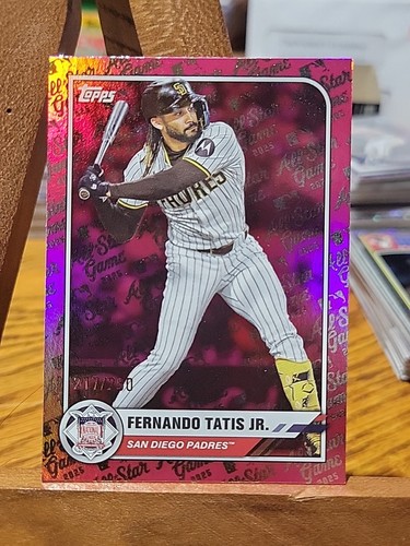 2025 Topps All-Star Game Fernando Tatis Jr Pink Foil Parallel 217/250