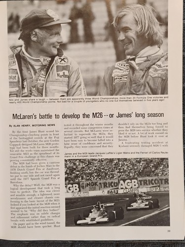 Formula 1 - 1977 U S Grand Prix, Watkins Glen NY won by James Hunt In a Mclaren - Picture 8 of 23