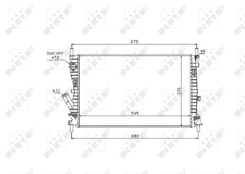 KÜHLER MOTORKÜHLUNG 53743 FÜR FORD HHJA/HHJB 1.6L 4cyl FIESTA V - Bild 2 von 8