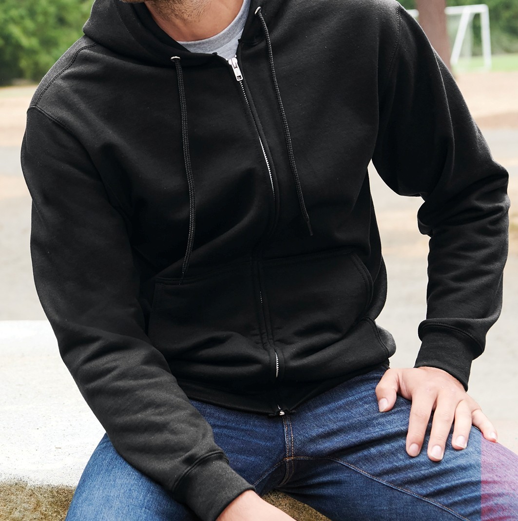PC90ZH Port & Co™ Essential Fleece Full-Zip Hooded Sweatshirt S-4XL, LT-4XLT