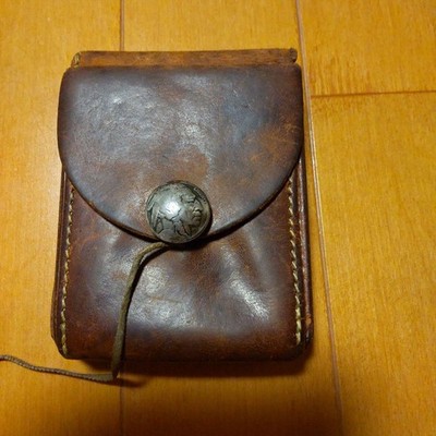 Coach Native Spirit Bifold Wallet Leather Vintage Womens Japan Used