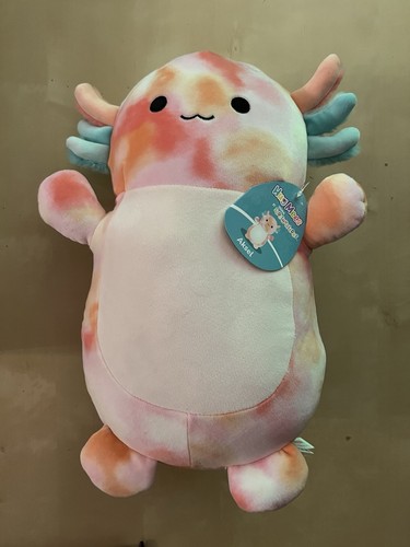 Aksel the Axolotl Squishmallow 14" Plush Soft Toy HugMees Hug Mee Pillow NEW UK - Picture 1 of 6