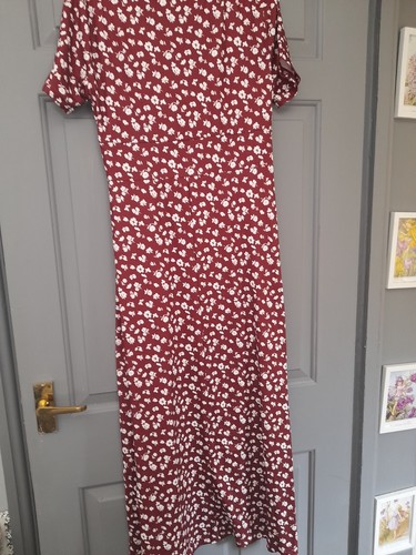 Ladies Brick Red Maxi Dress Size 12 - Picture 5 of 5