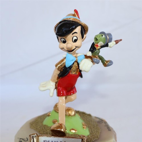 Disney Ron Lee Pinocchio and Jiminy Cricket 1990 1052/2750 Signed - Picture 3 of 11