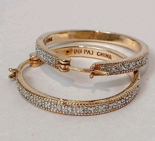 PAJ 88 Gold Plated Oval Hoop Earrings China