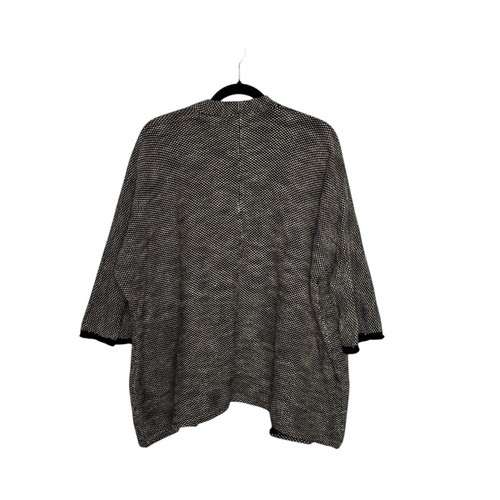 Peruvian Connection M/L Oversized Cotton/Baby Alpaca Open Cardigan Sweater Wrap - Picture 8 of 8