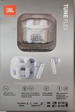 JBL Tune Flex True Wireless Bluetooth Earbuds - Ghost White Clear Bluetooth V5.2