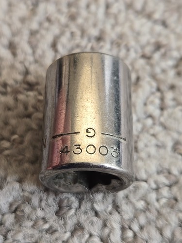 Craftsman 43003 1/2" 6pt Socket 3/8" Drive Inverted G Series USA 3549 - Picture 4 of 6