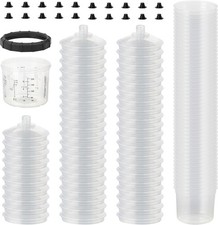Disposable Paint Sprayer Kit - Hard Cup, Liners, Lids-6.7 Ounce (200ml)