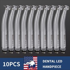 10*Dental LED E-generator High Speed Handpiece Standard Head 4 Port Spray 4 Hole