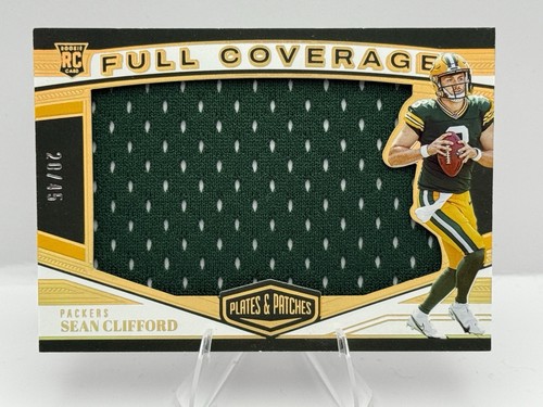 2023 Panini Plates & Patches Sean Clifford Full Coverage Jersey Gold RC #41/45 - Picture 1 of 3
