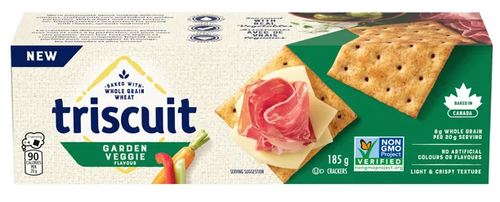 Triscuit, Garden Vegetable Crackers, Light and Crispy Texture, 185g - Picture 1 of 1