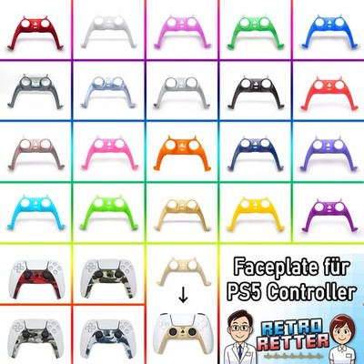 Faceplate PS5 Controller Aufsatz PlayStation 5 Ersatz Cover Hülle Shell Gehäuse