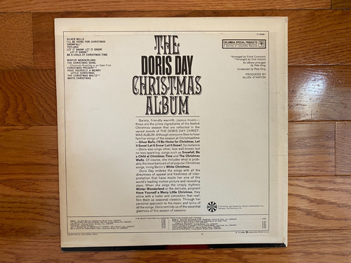 Doris Day - The Doris Day Christmas Album LP  Columbia  1966 Pressing - Picture 2 of 4