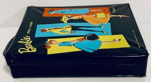 Vintage Mattel 1961 Ponytail Barbie Black Fashion Accessories Doll Case! - Picture 10 of 24