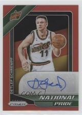 2020-21 Chronicles National Pride Signatures Red Prizm Detlef Schrempf Auto 3c7