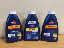 EW (3) BISSELL WOOD HARD FLOOR CLEANER & SANITIZER 8fl oz EA CROSSWAVE SPINWAVE