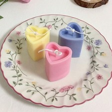 Love Heart Shaped Candle Mold Perfume Wax Candle Soap Making Mould Mold