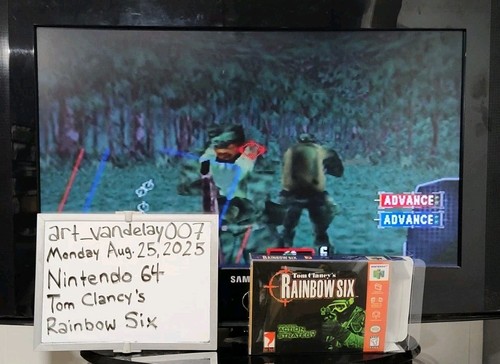 Tom Clancy's Rainbow Six - (N64, 1999) *VGC + Case Protector* VGC* Tested! READ! - Picture 22 of 24