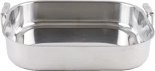 LARGE 16 x 13 Heavy All Clad Deep Roasting Pan stainless steel roaster handles