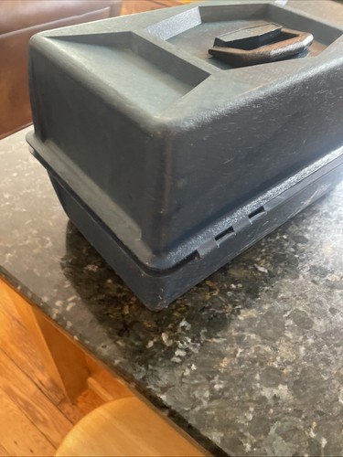 Caja de aparejos de colección 19x11x11 sistema de 2 bandejas profundas cierres metálicos resistentes - Imagen 8 de 10