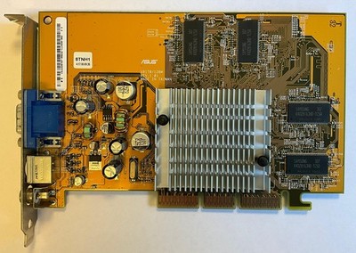 ASUS V8170/128M GeForce4 MX440-SE 128MB SDRAM AGP VGA Windows 98 XP NV17 8TNH1