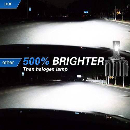D5S D5R 80000LM LED Headlight High Low Beam For Fiat 500X 2020-2021 2pcs - Picture 3 of 8