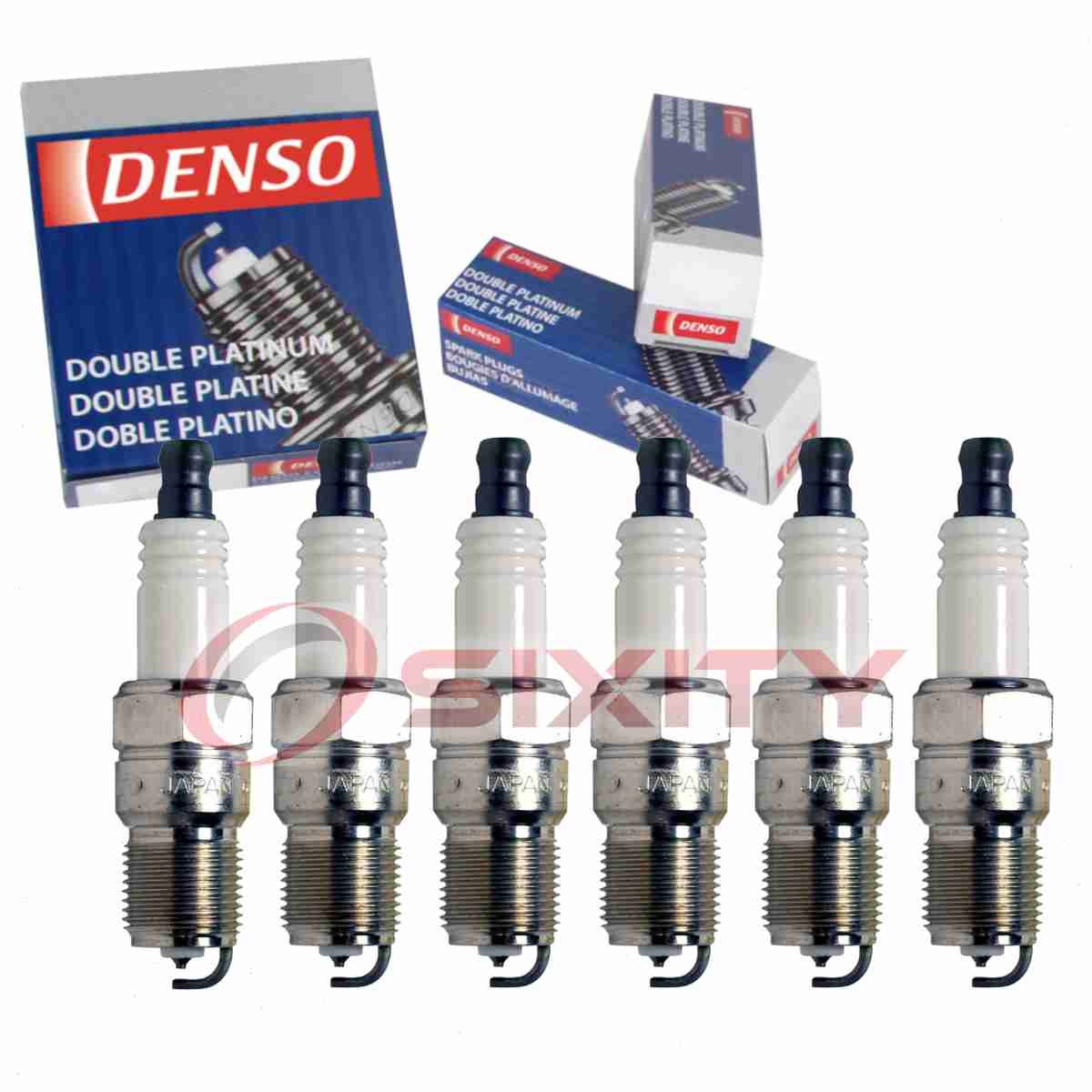 6 pc Denso Platinum Long Life Spark Plugs for 2002-2003 Buick Rendezvous eo