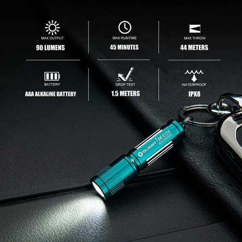 Olight I3E EOS EDC Flashlight LED Bright Powerful High Lumens Outdoor Keychain - Bild 6 von 7