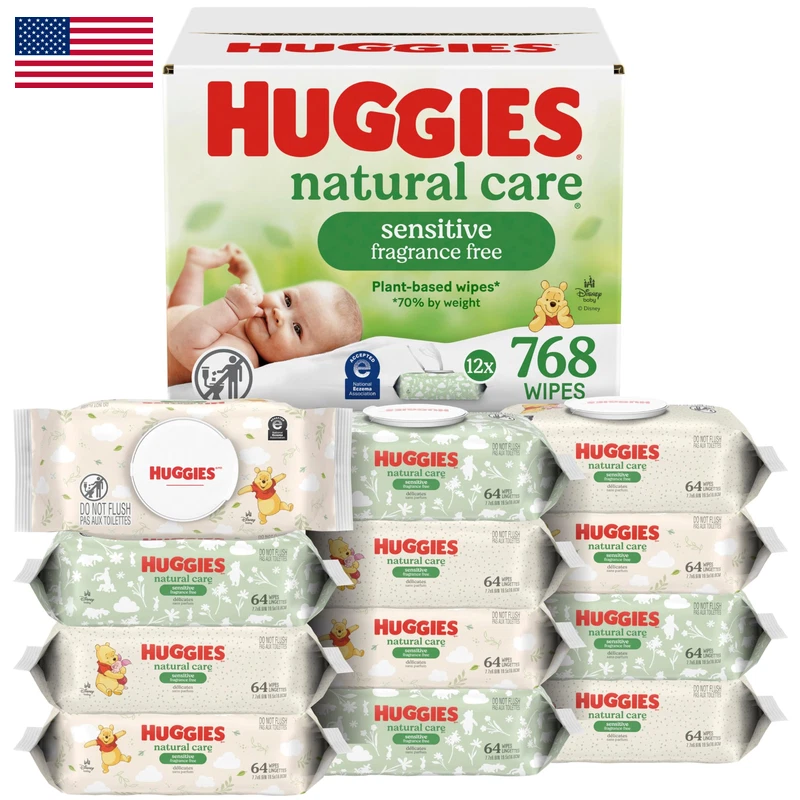Huggies Natural Care Sensitive Baby Wipes Unscented Hypoallergenic 99 Purified
Opens in a new window